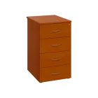 BKC 1 - 65 kontejner přístavný, 4-zásuvkový, deska 18 mm, centrální zámek, 750x430x560, třešeň šumav